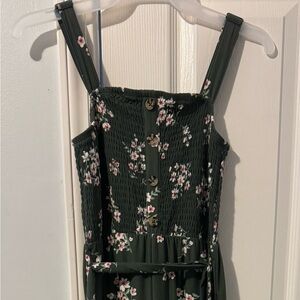 Floral Green Maxi Dress